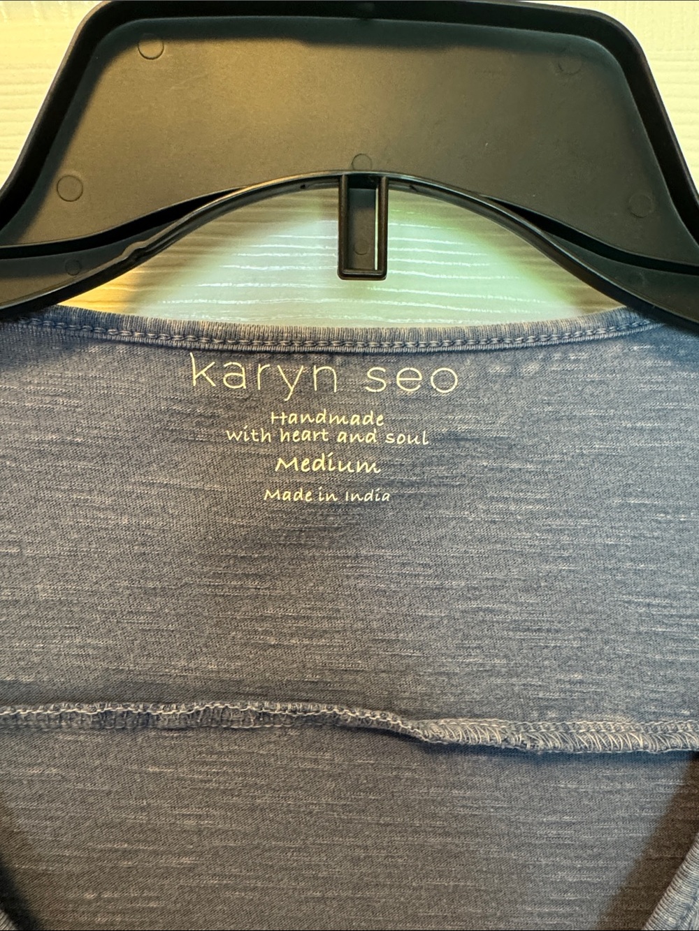 karyn seo dusty blue tunic - Picture 2 of 4